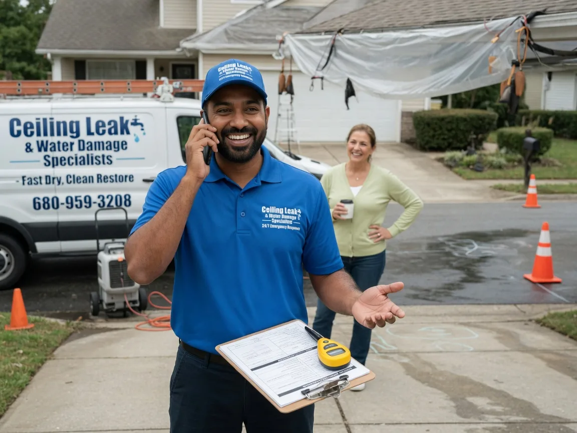 Ceiling Leak Cleanup Portland, IN FAQs